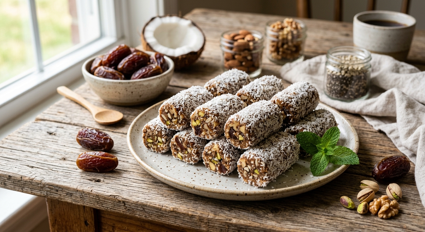 Irresistibly Energizing: Blissful Coconut Date Energy Rolls You’ll Love!