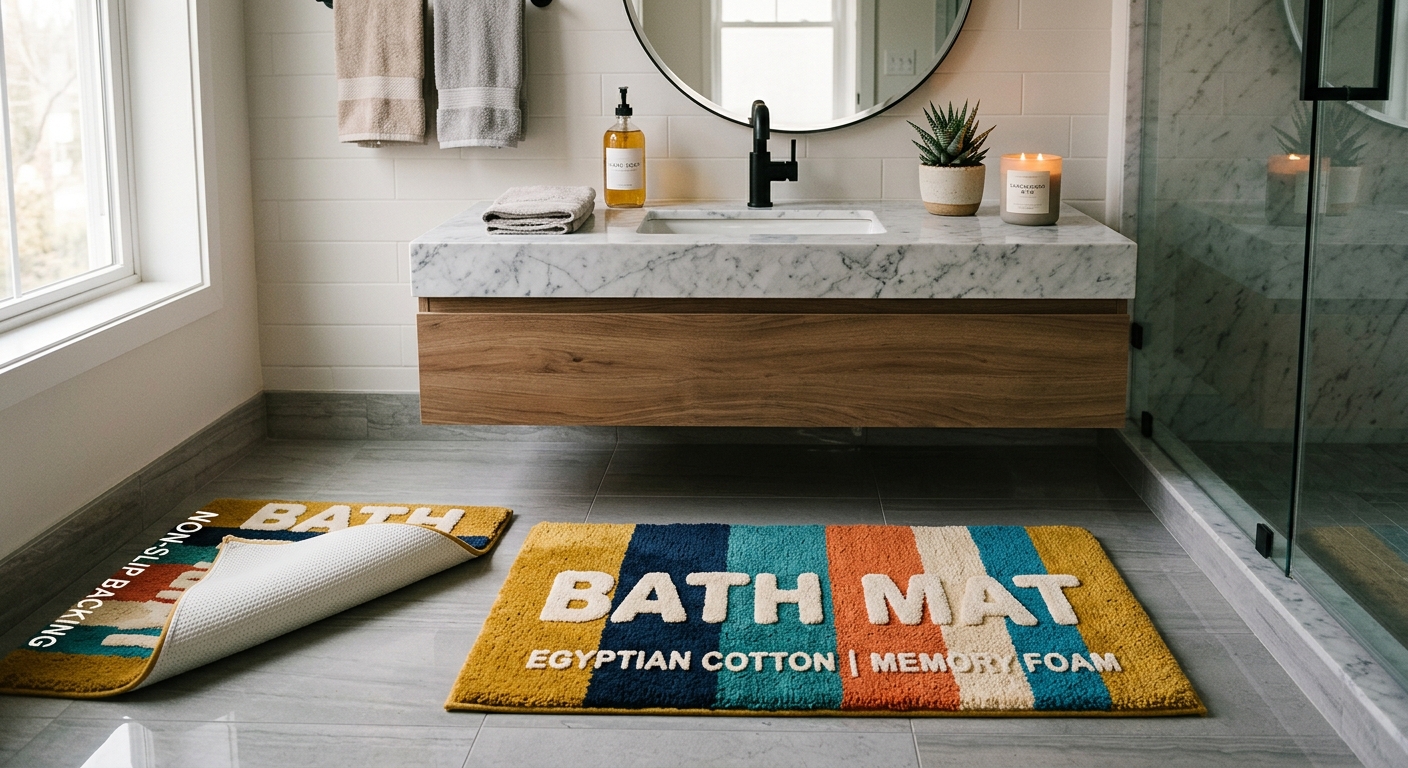 Transform Your Space: The Perfect Self-Referential Bath Mat for All Ages!